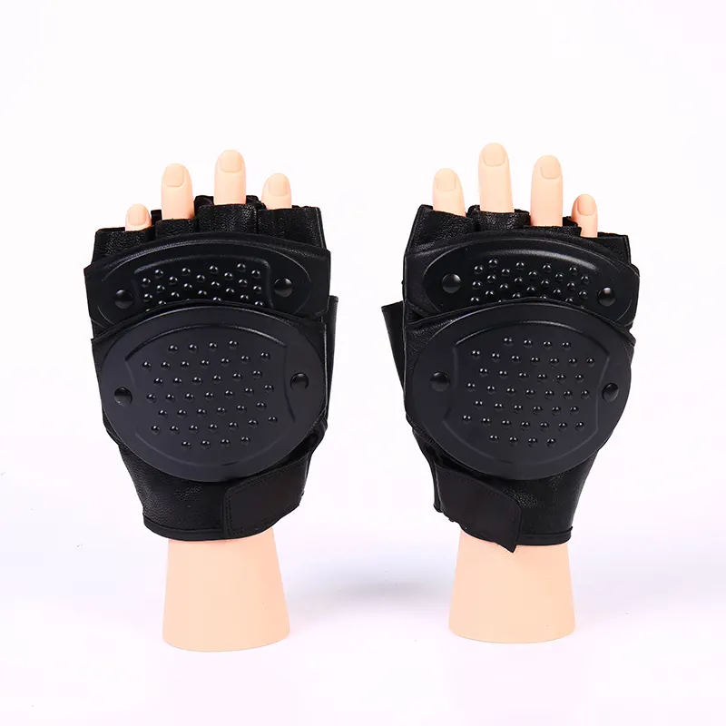 Guantes protectores antideslizantes de medio dedo