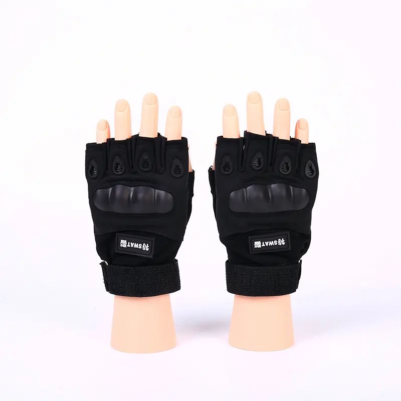 Guantes tácticos básicos de medio dedo