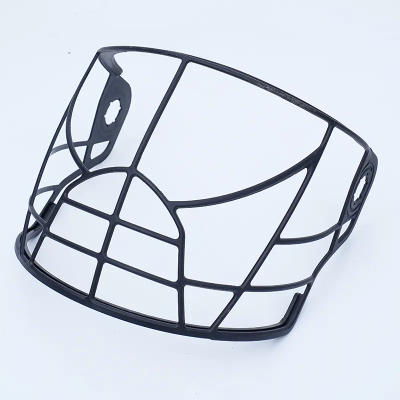 Protector facial de malla de plástico para casco